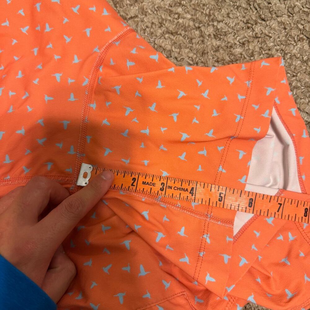 Birddogs | Summer Beach Orange/Blue Bird Print Lined Swimtrunks 5.5” Inseam - Picture 7 of 7